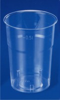 Crystal cup, 0,5 l, 95 mm diameter